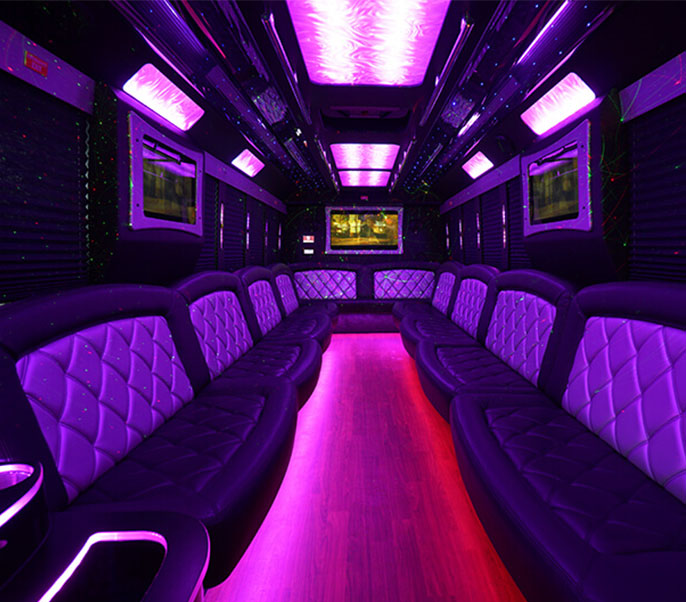 orlando party bus interior